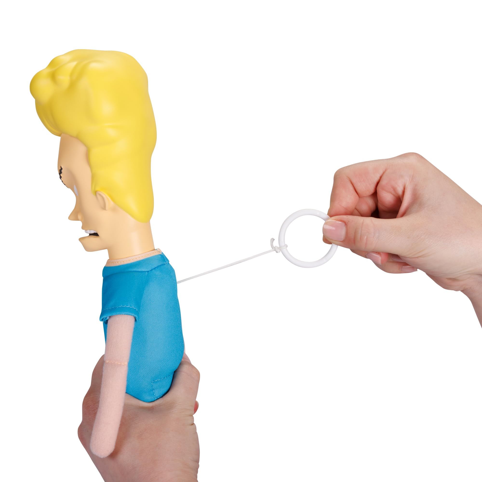 Shelf Talkers 12" Talking Plush Beavis from Beavis & Butt-Head, Pull String Toy Collectible Plush - Image 4