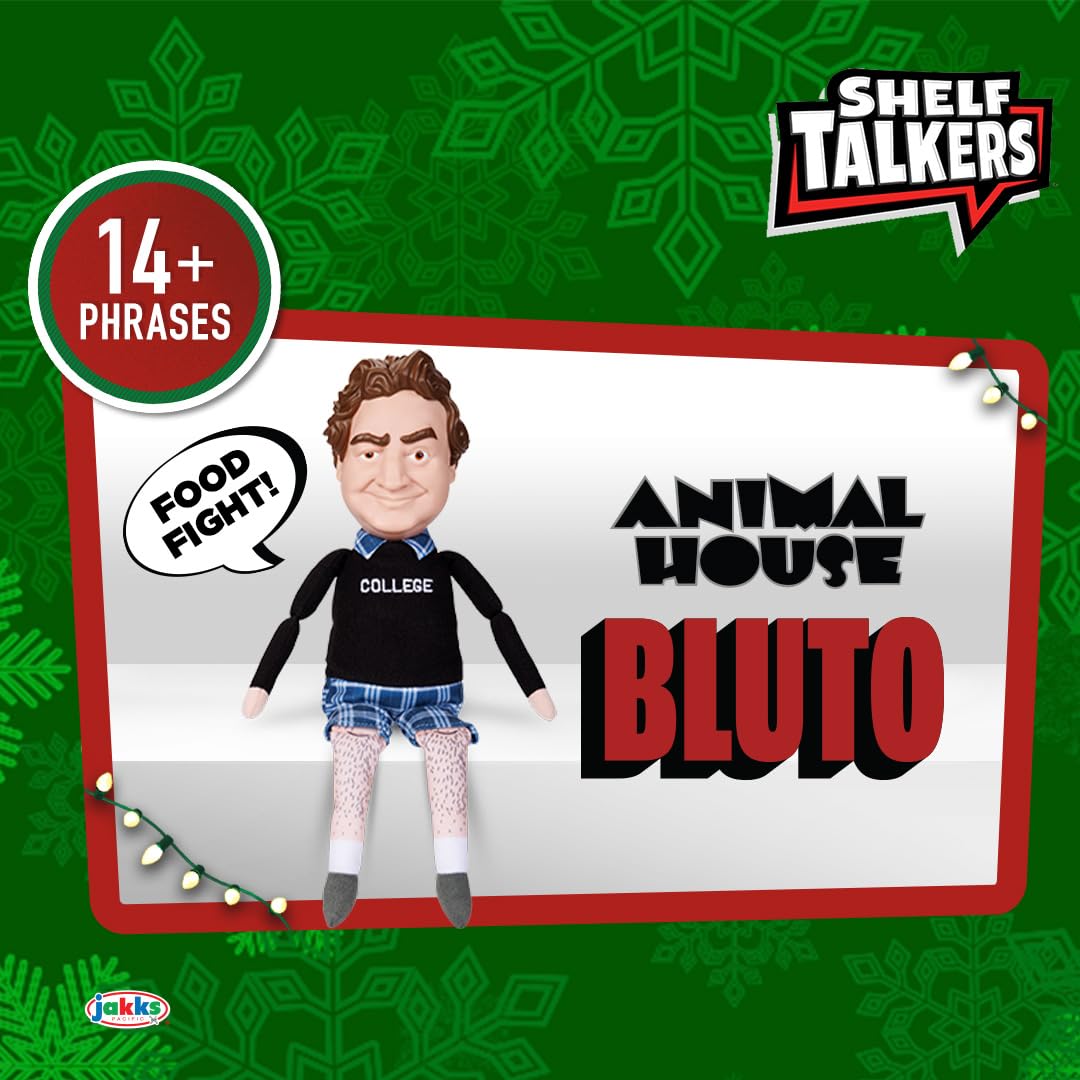 Shelf Talkers 12" Talking Plush Bluto from Animal House Movie, Pull String Toy Collectible Plush - Image 6