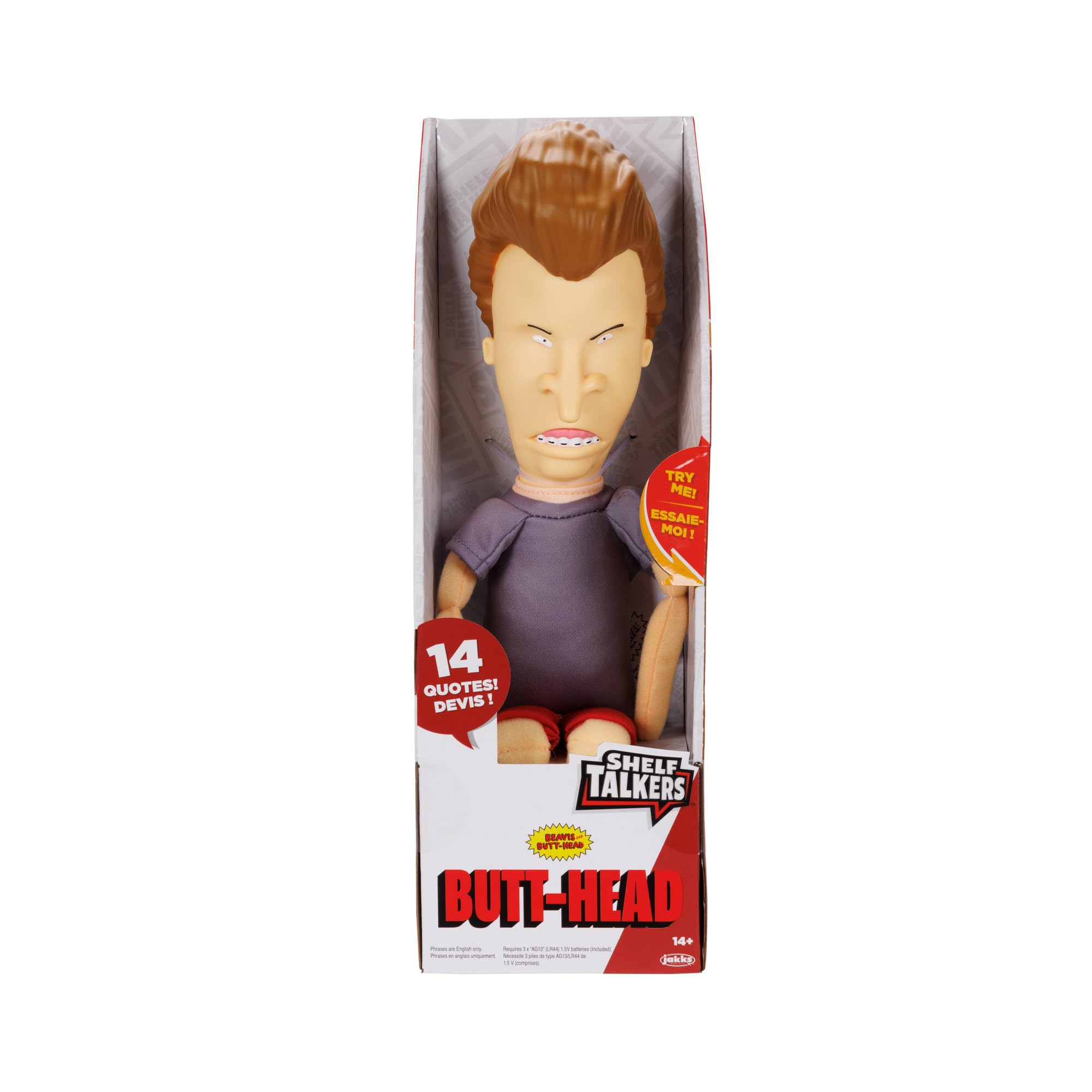 Shelf Talkers 12" Talking Plush Butt-Head from Beavis & Butt-Head, Pull String Toy Collectible Plush - Image 7