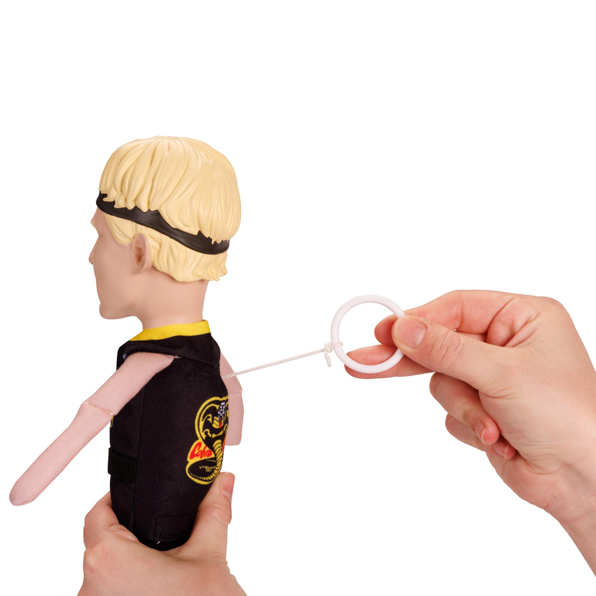 Shelf Talkers 12" Talking Plush Johnny from The Cobra Kai Series, Pull String Toy Collectible Plush - Image 4