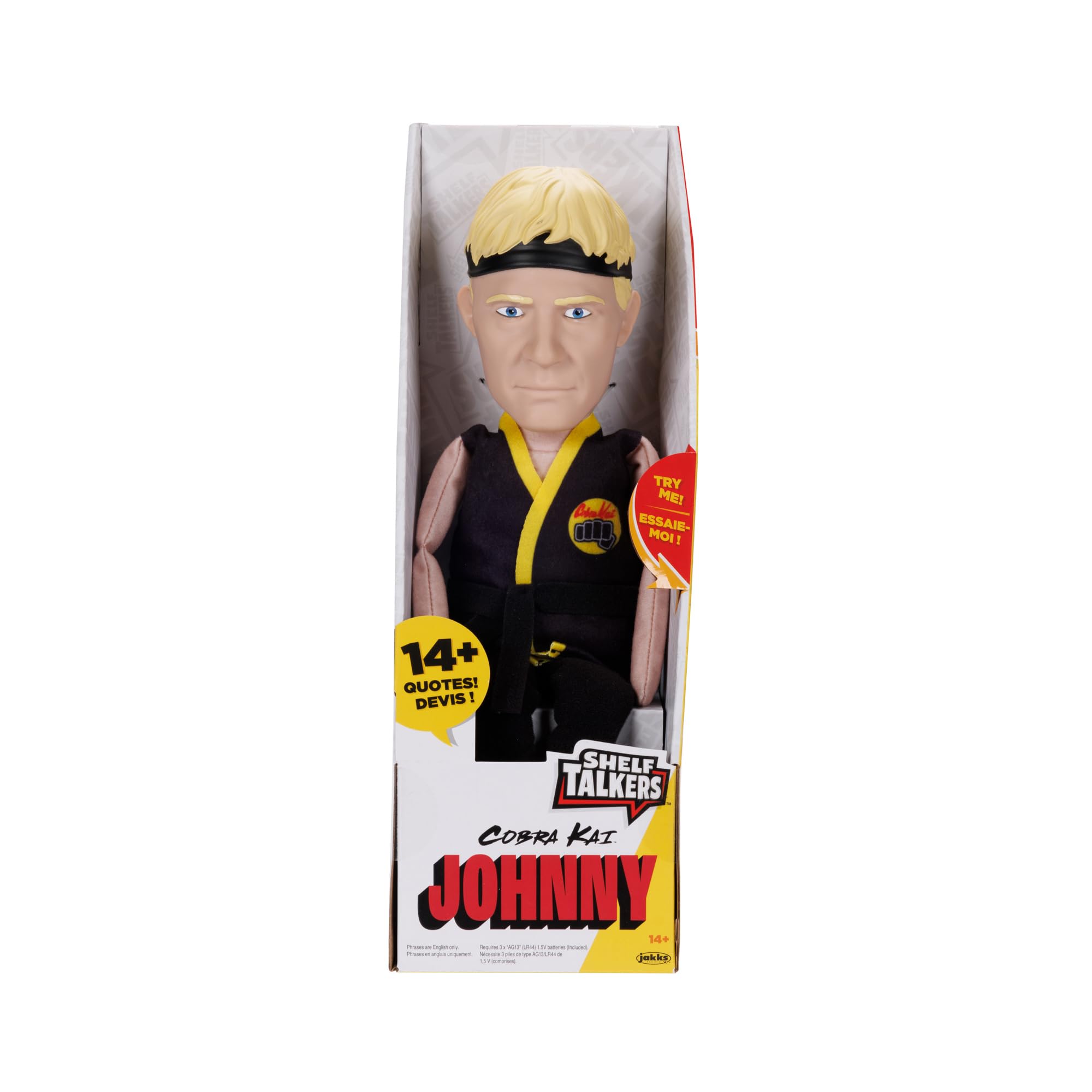 Shelf Talkers 12" Talking Plush Johnny from The Cobra Kai Series, Pull String Toy Collectible Plush - Image 7