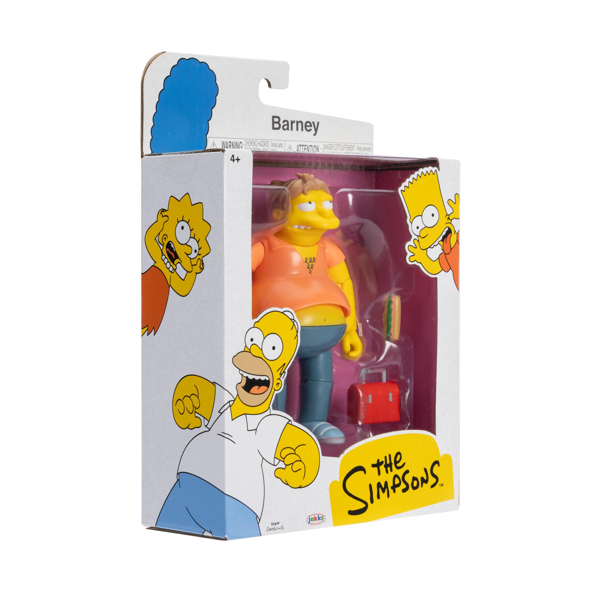 The Simpsons 5" Action Figure Barney Gumble with Sub & Lunch Box Wave #4 - Image 8