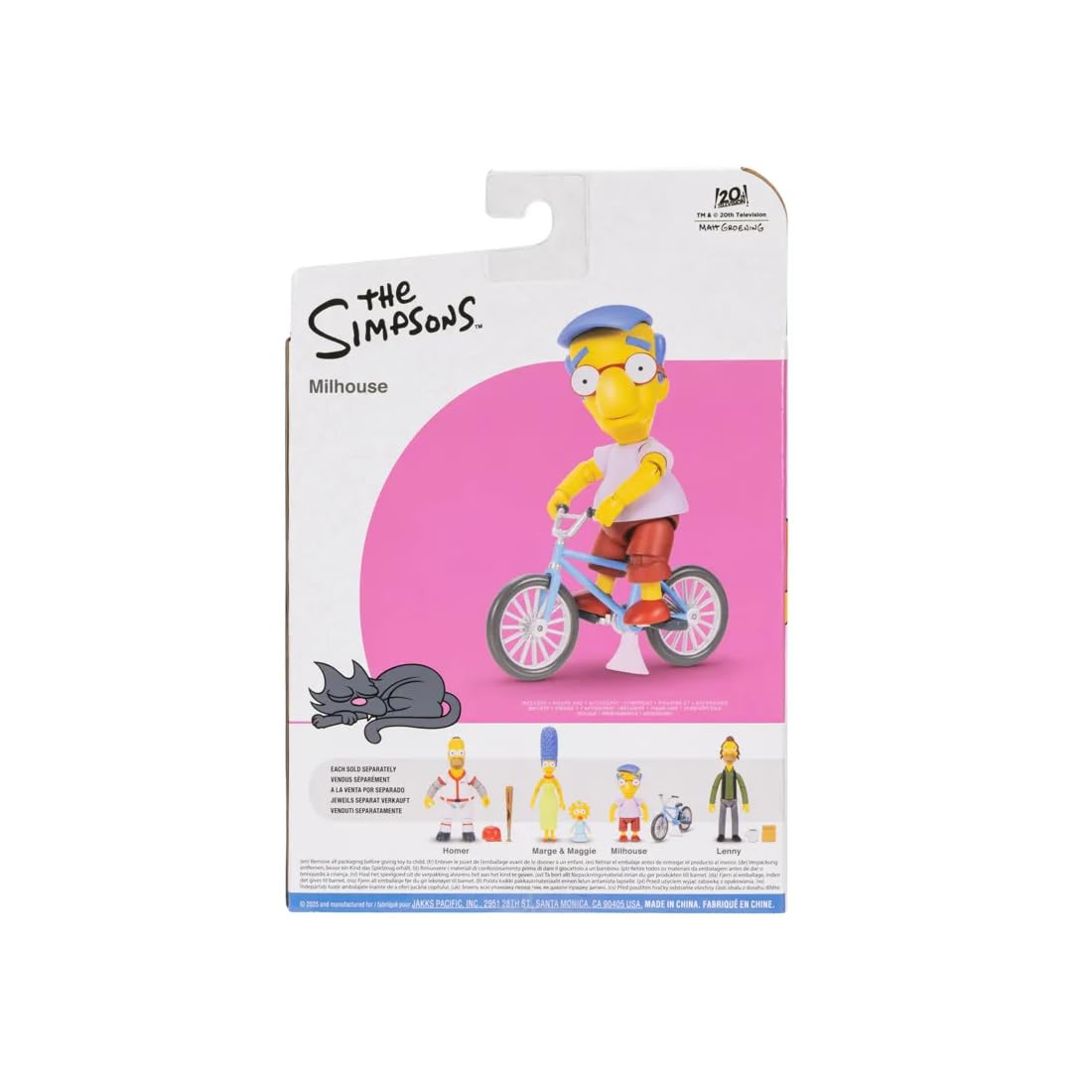 The Simpsons 5" Action Figure Milhouse with Bicycle Wave #3 - Image 7