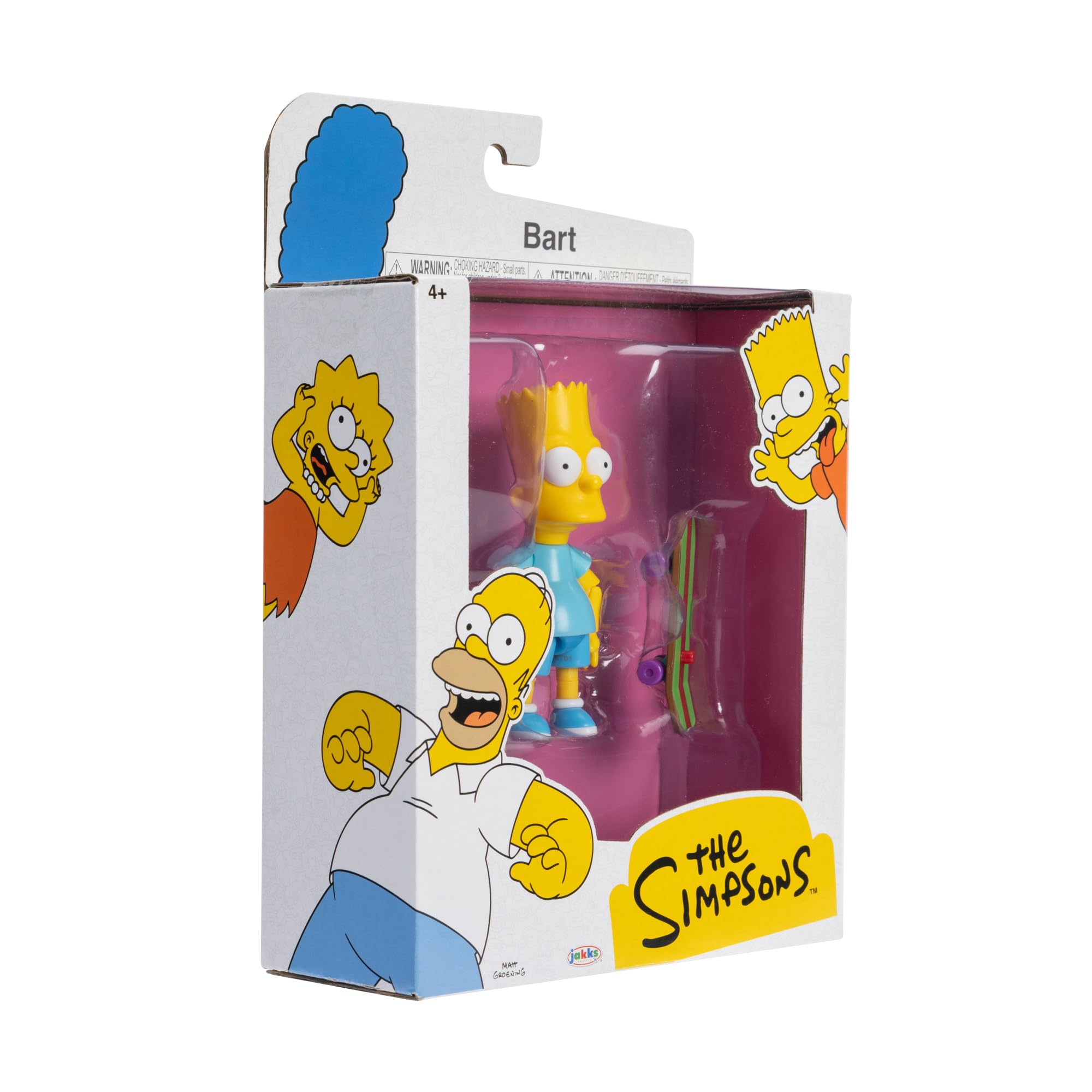 The Simpsons 5" Scale Action Figure Bart with Blue Shirt and Skateboard Accessory Collectible Figure from Jakks Pacific's Wave #4 Officially Licensed by Disney - Image 10