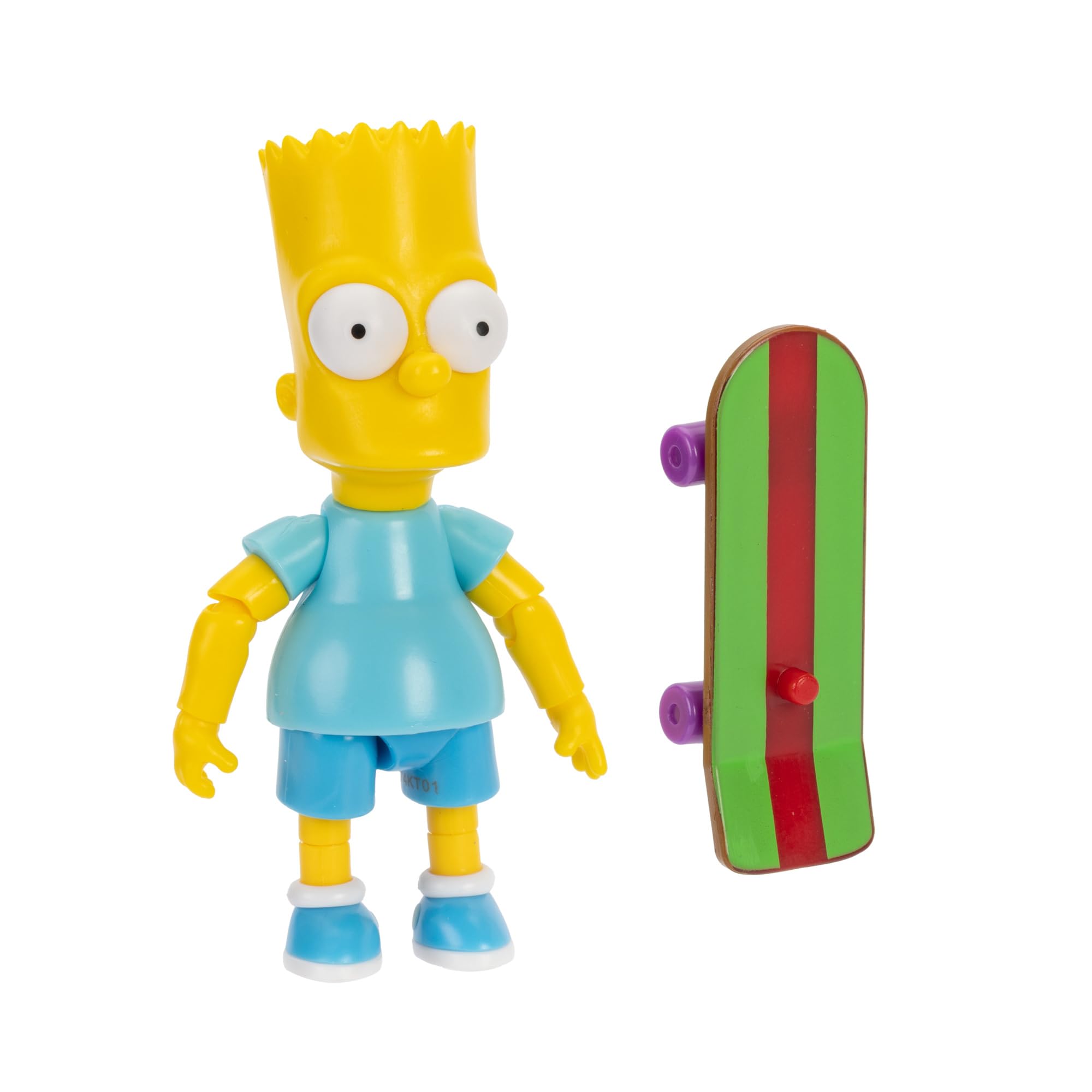 The Simpsons 5" Scale Action Figure Bart with Blue Shirt and Skateboard Accessory Collectible Figure from Jakks Pacific's Wave #4 Officially Licensed by Disney - Image 4
