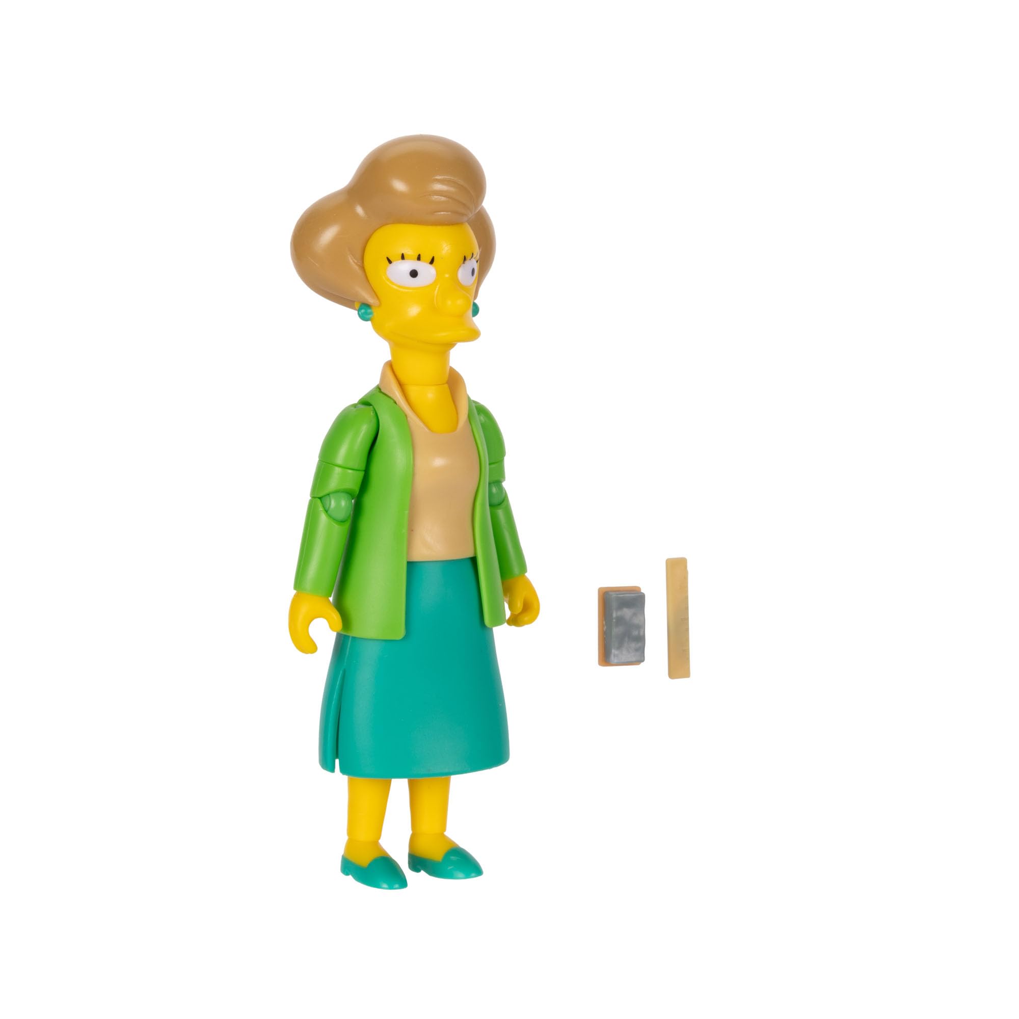 The Simpsons Action Figures 5-Inch Edna Krabappel with Chalk and Ruler - Image 3