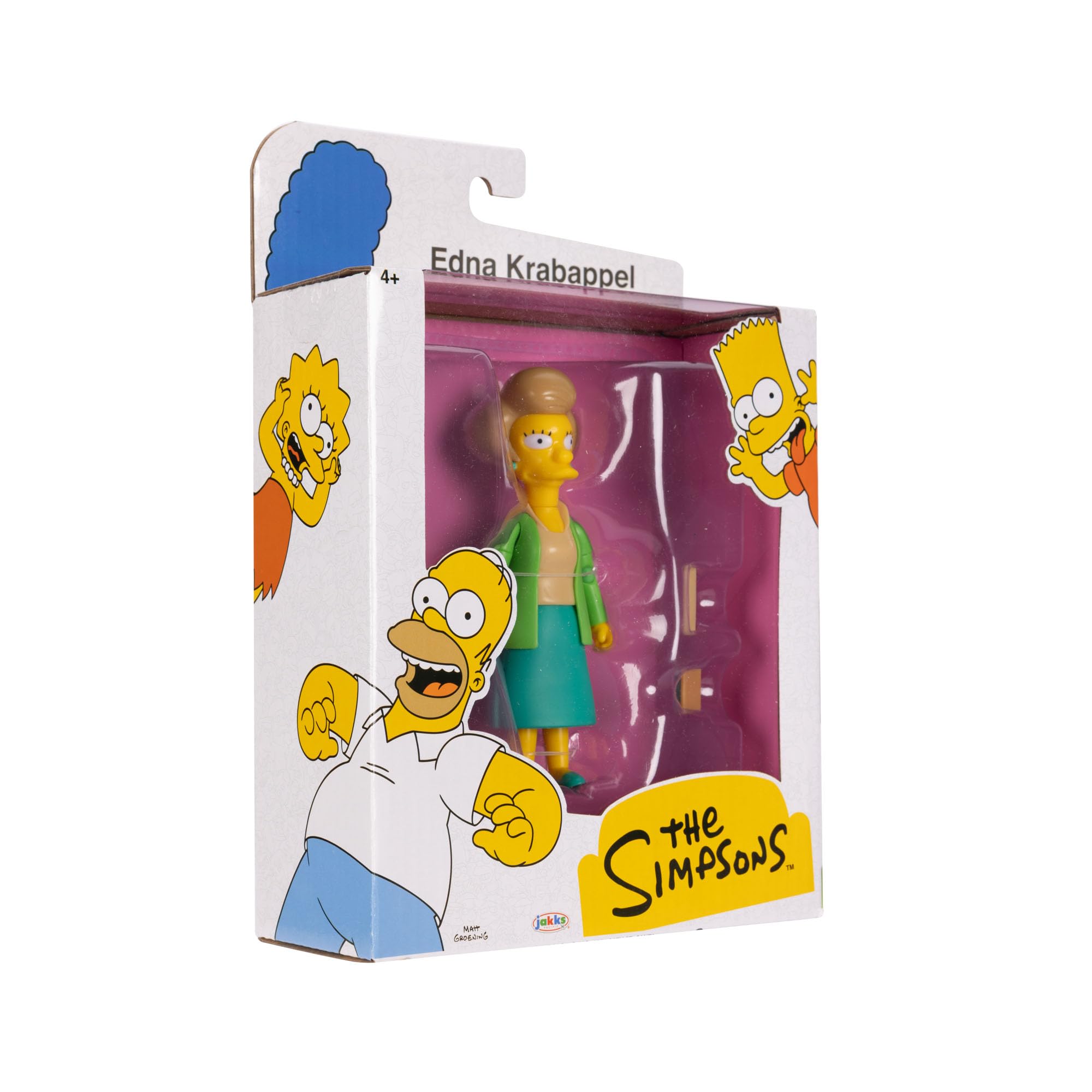 The Simpsons Action Figures 5-Inch Edna Krabappel with Chalk and Ruler - Image 8