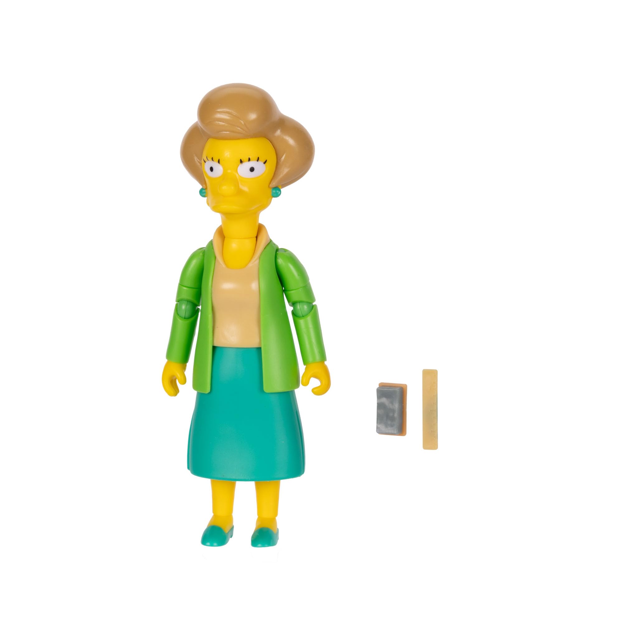 The Simpsons Action Figures 5-Inch Edna Krabappel with Chalk and Ruler - Image 9