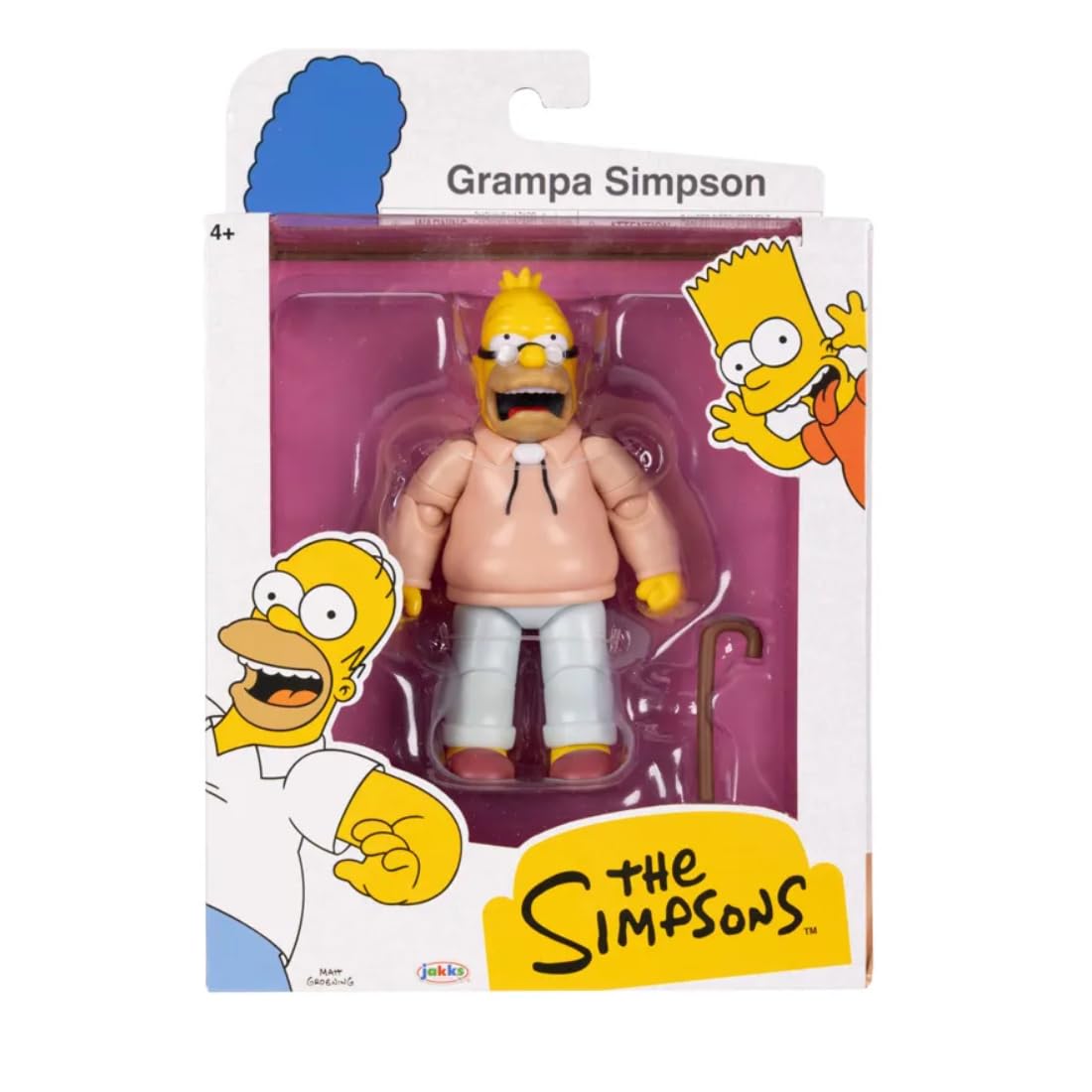 The Simpsons Action Figures 5-Inch Grampa Simpson with Cane - Image 6