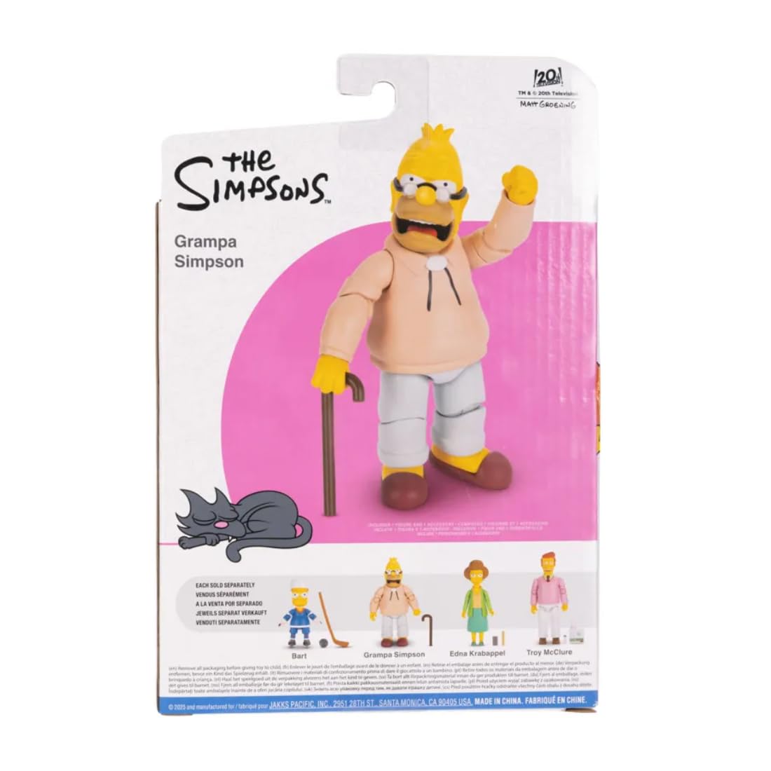 The Simpsons Action Figures 5-Inch Grampa Simpson with Cane - Image 7