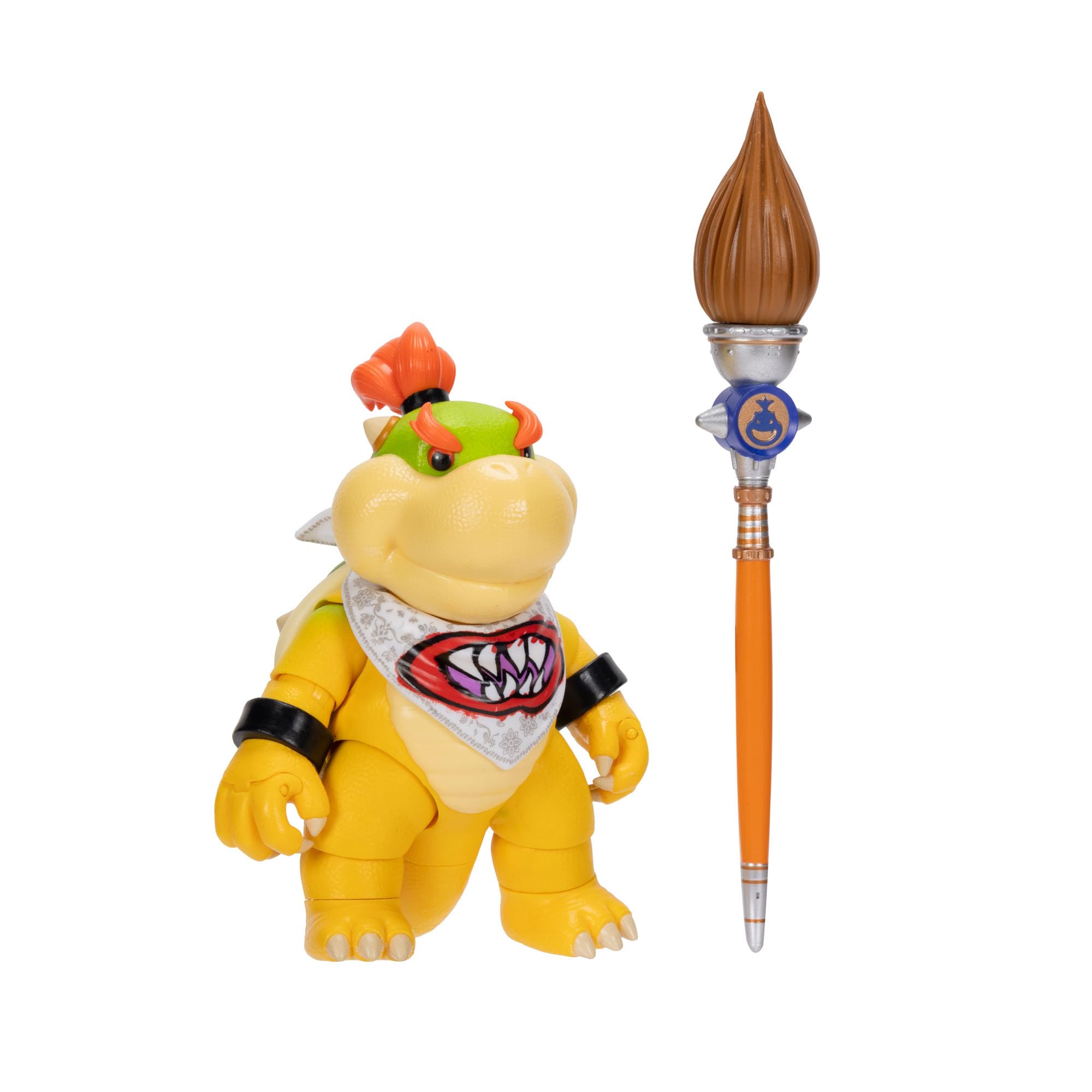 The Super Mario Galaxy Movie 5” Action Figures Series 1 – Bowser Jr. Figure with Paint Brush Accessory - Premium Details and 17 Points of Articulation - Image 12