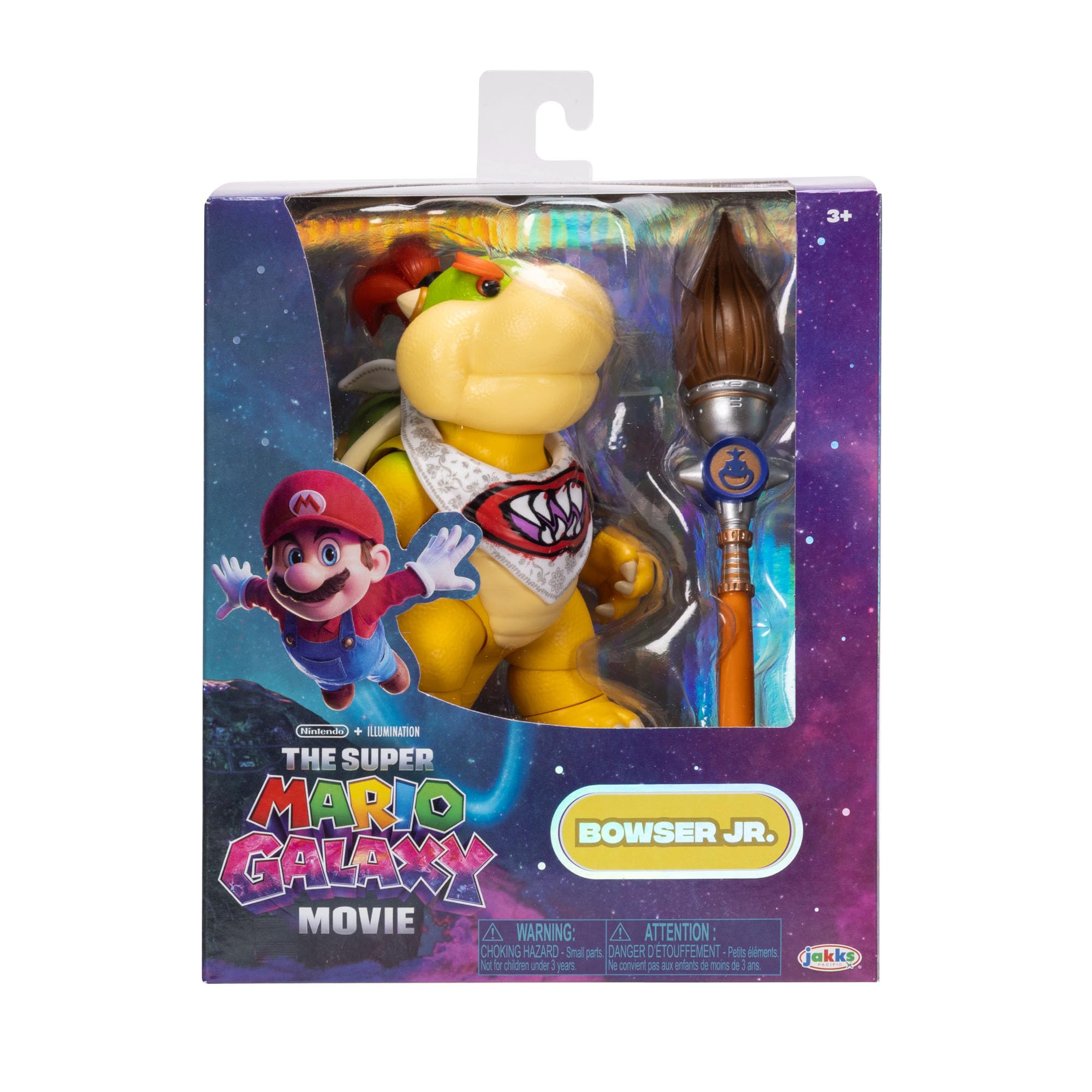 The Super Mario Galaxy Movie 5” Action Figures Series 1 – Bowser Jr. Figure with Paint Brush Accessory - Premium Details and 17 Points of Articulation - Image 6