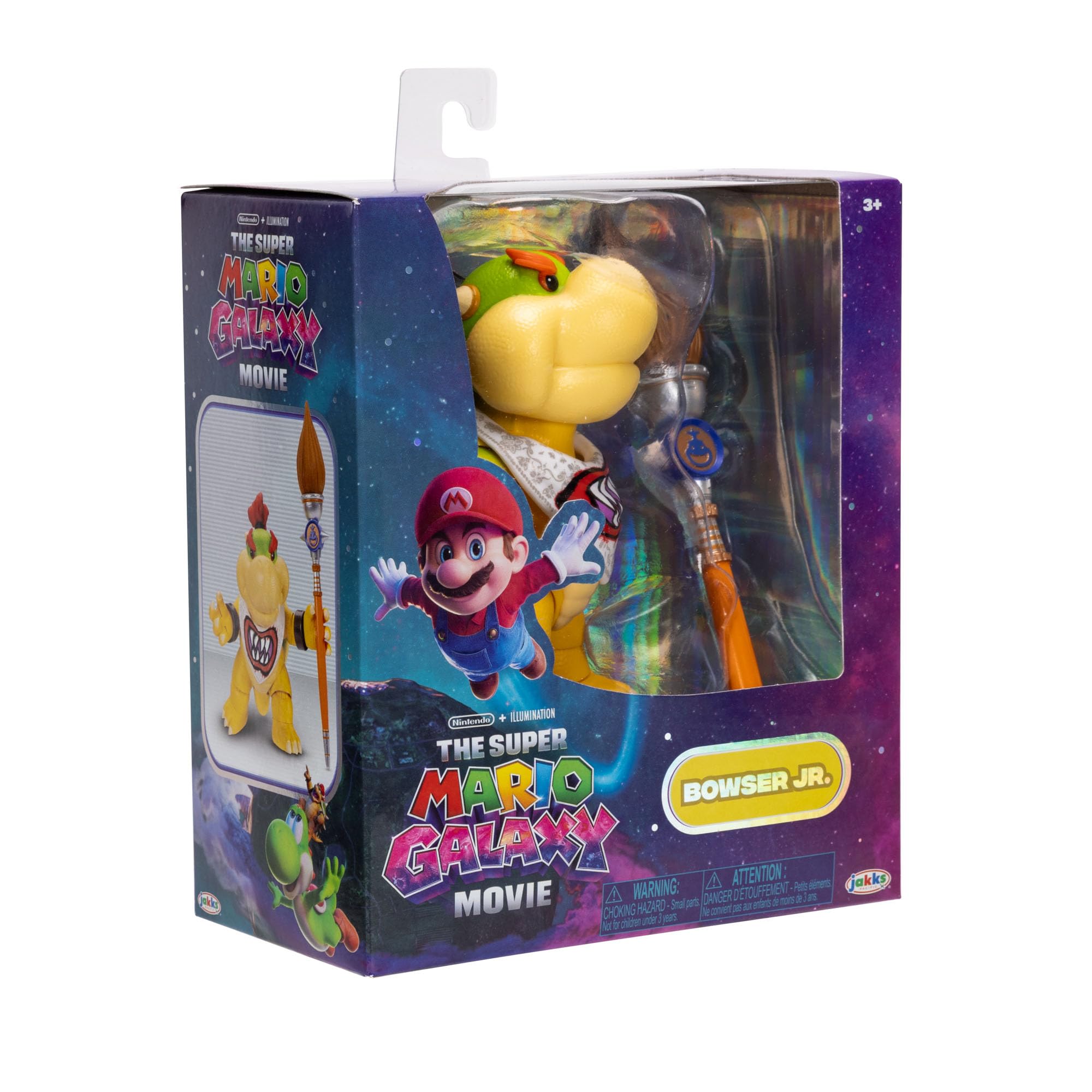 The Super Mario Galaxy Movie 5” Action Figures Series 1 – Bowser Jr. Figure with Paint Brush Accessory - Premium Details and 17 Points of Articulation - Image 8