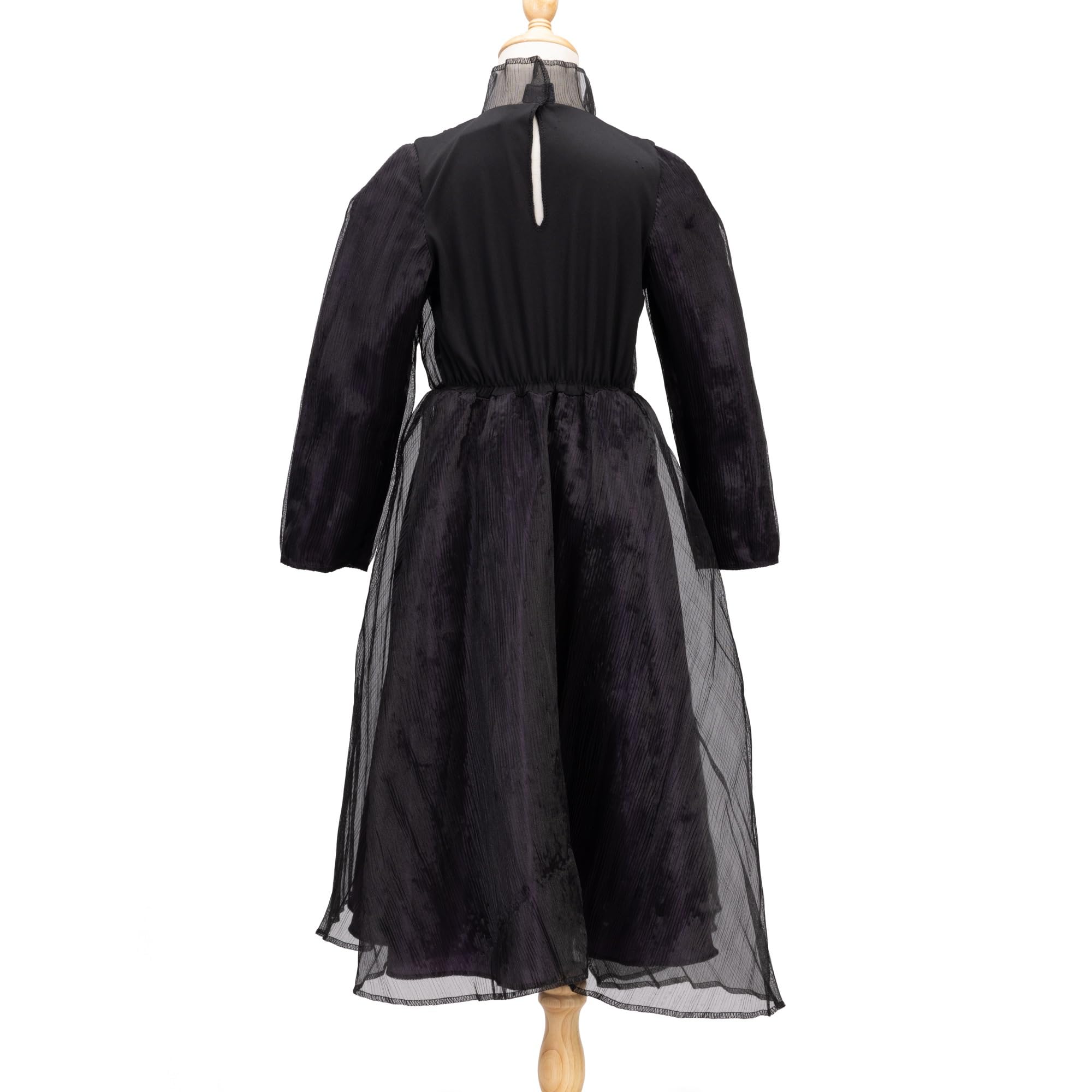 Wicked Elphaba Dress for Girls Premium Official Costume Black Dress with Purple Accents and Layers for Gorgeous Volume, Includes Hat, and Cape! [Amazon Exclusive] - Image 6